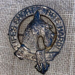 Silver Tone Scottish Terrier Dog Brooch